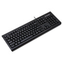 Kensington Keyboard for Life Slim Spill-Safe Keyboard, 104 Keys, Black