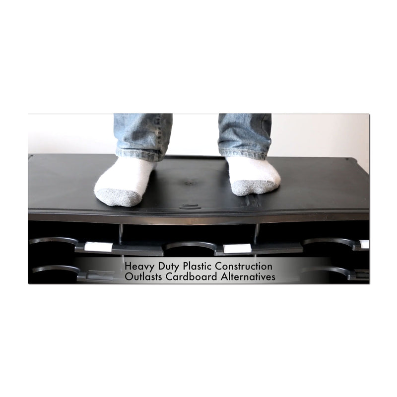 Storex Literature Organizer, 12 Compartments, 10.63 x 13.3 x 31.4, Gray