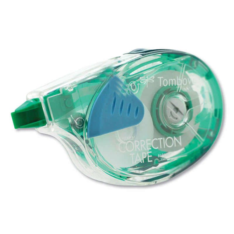 Tombow MONO Refillable Correction Tape, Clear Applicator, 0.17" x 472"