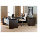 Alera Neratoli High-Back Slim Profile Chair, Faux Leather, 275 lb Cap, 17.32" to 21.25" Seat Height, White Seat/Back, Chrome