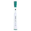 Universal Dry Erase Marker, Broad Chisel Tip, Green, Dozen