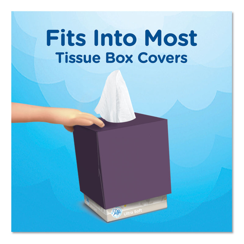 Puffs Plus Lotion Facial Tissue, 1-Ply, White, 56 Sheets/Box, 24 Boxes/Carton