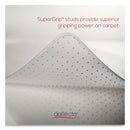deflecto RollaMat Frequent Use Chair Mat, Med Pile Carpet, Flat, 36 x 48, Lipped, Clear