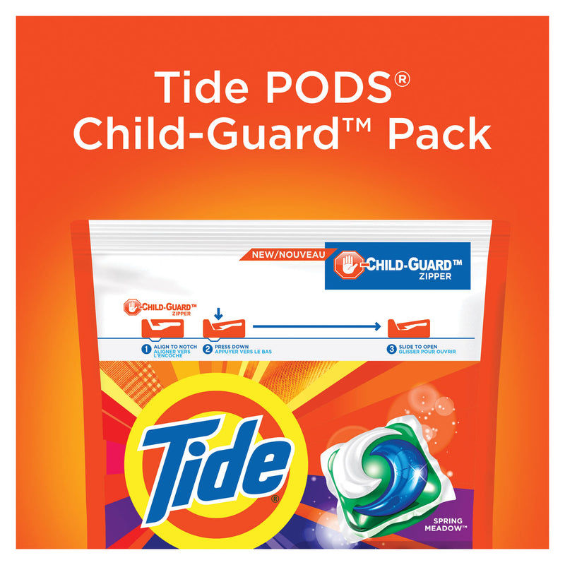 Tide Pods, Laundry Detergent, Spring Meadow, 35/Pack, 4 Packs/Carton