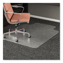 deflecto RollaMat Frequent Use Chair Mat, Med Pile Carpet, Flat, 36 x 48, Lipped, Clear