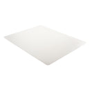 deflecto EconoMat Occasional Use Chair Mat, Low Pile Carpet, Roll, 46 x 60, Rectangle, Clear