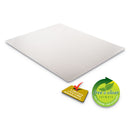 deflecto EconoMat Occasional Use Chair Mat for Low Pile Carpet, 45 x 53, Rectangular, Clear