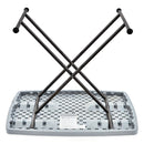 Iceberg IndestrucTable Classic Personal Folding Table, 30w x 20d x 25 to 28h, Charcoal