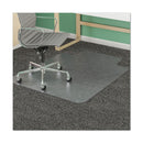 deflecto SuperMat Frequent Use Chair Mat for Medium Pile Carpet, 45 x 53, Wide Lipped, Clear