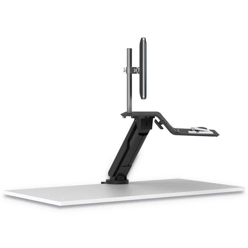 Fellowes Lotus RT Sit-Stand Workstation, 48" x 30" x 42.2" to 49.2", Black