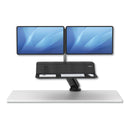 Fellowes Lotus RT Sit-Stand Workstation, 35.5" x 23.75" x 42.2" to 49.2", Black