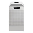Rubbermaid Silhouette Can/Bottle Recycling Receptacle, Square, Steel, 29 gal, Silver