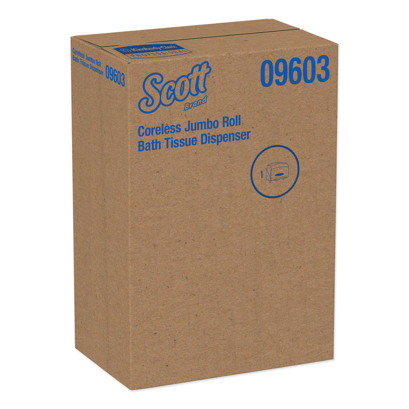 Scott Essential Coreless Jumbo Roll Tissue Dispenser, 14.25 x 6 x 9.75, White