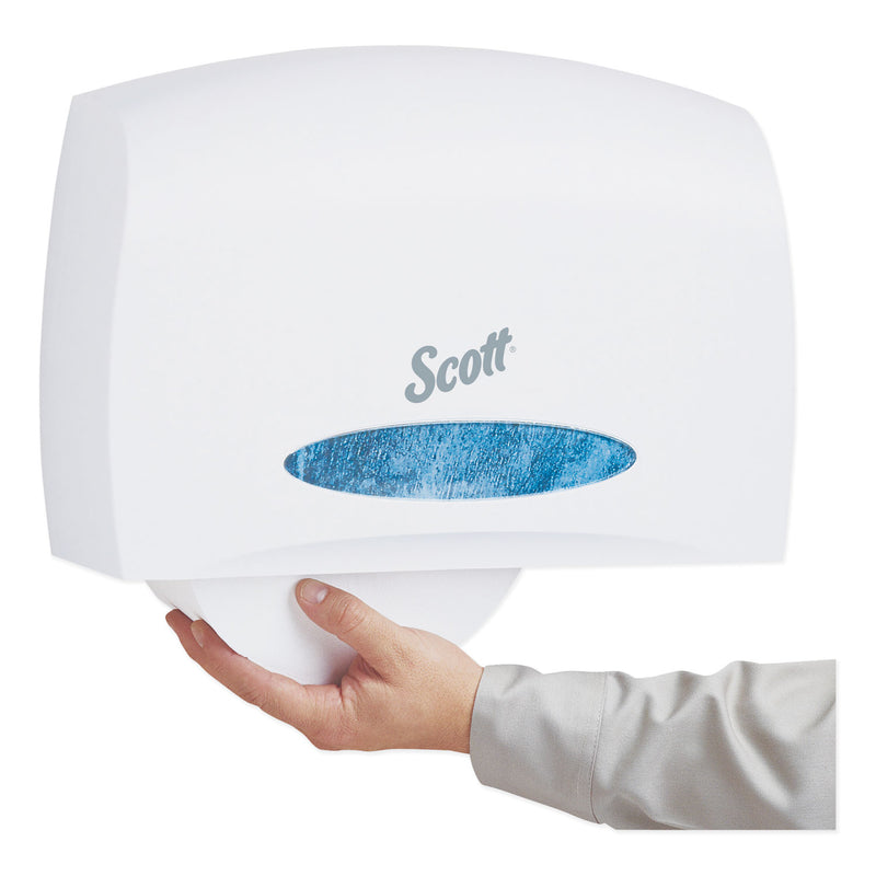 Scott Essential Coreless Jumbo Roll Tissue Dispenser, 14.25 x 6 x 9.75, White