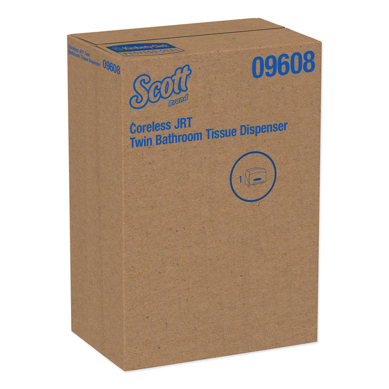 Scott Essential Coreless Twin Jumbo Roll Tissue Dispenser, 20 x 6 x 11, Black