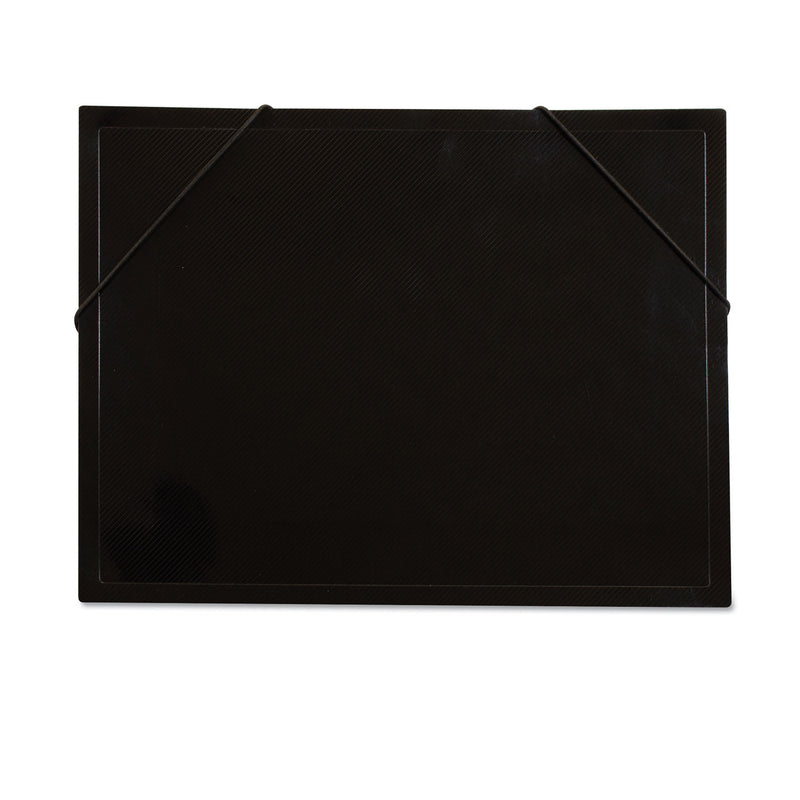 C-Line Rainbow Document Sorter/Case, 5" Expansion, 5 Sections, Elastic Cord Closure, Letter Size, Black/Multicolor