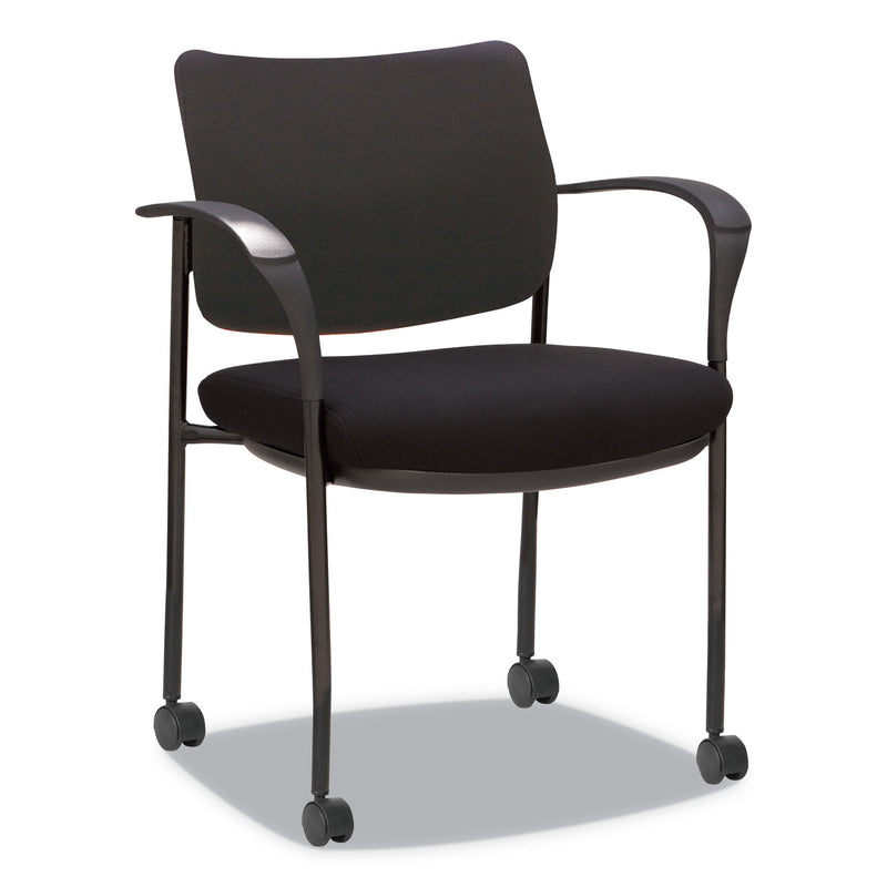 Alera IV Series Guest Chairs, Fabric Back/Seat, 24.8" x 22.83" x 32.28", Black, 2/Carton