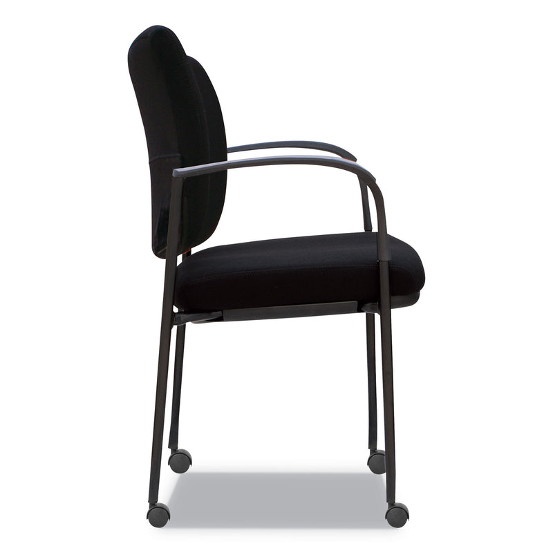 Alera IV Series Guest Chairs, Fabric Back/Seat, 24.8" x 22.83" x 32.28", Black, 2/Carton