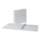 Universal Slant D-Ring View Binder, 3 Rings, 1.5" Capacity, 11 x 8.5, White, 4/Pack