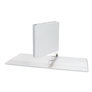 Universal Deluxe Round Ring View Binder, 3 Rings, 1.5" Capacity, 11 x 8.5, White