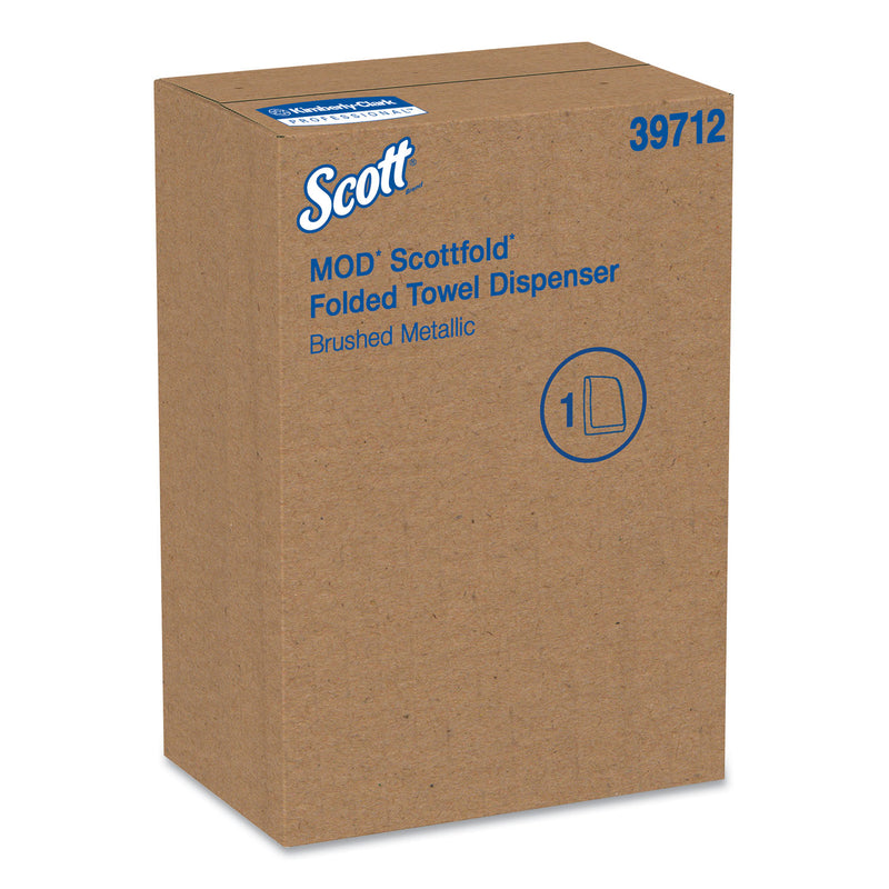 Scott Mod* Scottfold* Towel Dispenser, 10.6 x 5.48 x 18.79, Brushed Metallic