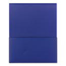 Smead Organized Up Poly Stackit Folders, 11 x 8.5, Dark Blue/Dark Blue, 5/Pack