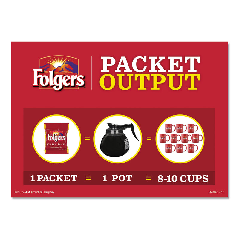 Folgers Coffee, Black Silk, 1.4 oz Packet, 42/Carton