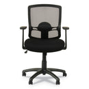 Alera Etros Series Mesh Mid-Back Chair, Supports Up to 275 lb, 18.03" to 21.96" Seat Height, Black