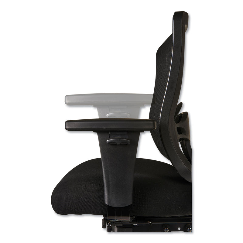Alera Etros Series Mid-Back Multifunction with Seat Slide Chair, Supports Up to 275 lb, 17.83" to 21.45" Seat Height, Black