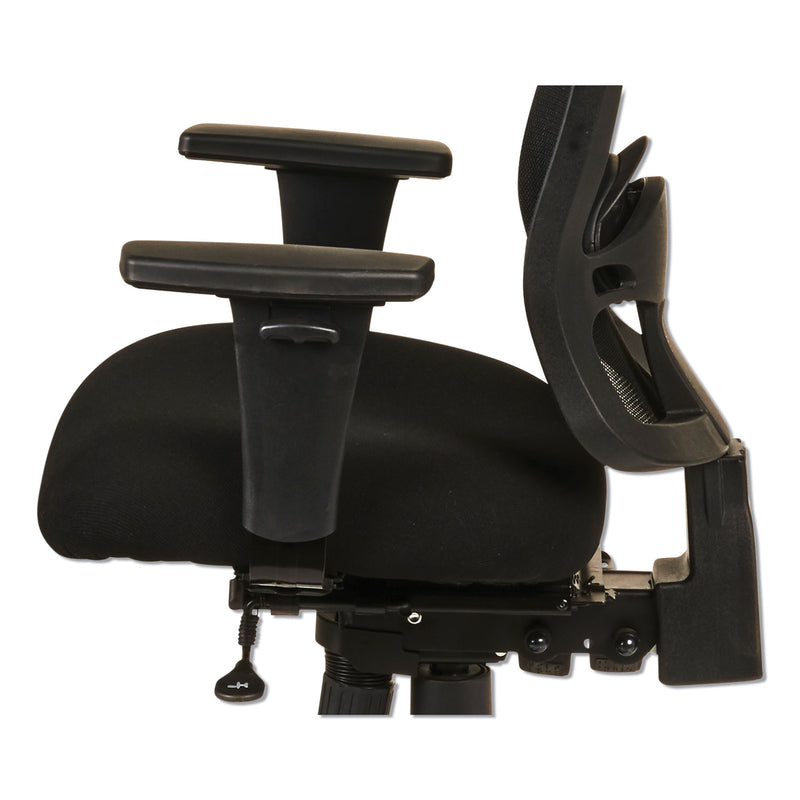 Alera Etros Series Mid-Back Multifunction with Seat Slide Chair, Supports Up to 275 lb, 17.83" to 21.45" Seat Height, Black