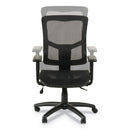 Alera Elusion II Series Suspension Mesh Mid-Back Synchro Seat Slide Chair, Supports 275 lb, 18.11" to 20.35" Seat, Black