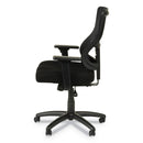 Alera Elusion II Series Mesh Mid-Back Synchro Seat Slide Chair, Supports Up to 275 lb, 17.51" to 21.06" Seat Height, Black