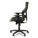 Alera Elusion II Series Suspension Mesh Mid-Back Synchro Seat Slide Chair, Supports 275 lb, 18.11" to 20.35" Seat, Black