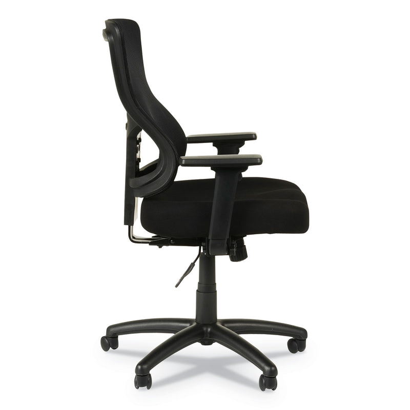 Alera Elusion II Series Mesh Mid-Back Synchro Seat Slide Chair, Supports Up to 275 lb, 17.51" to 21.06" Seat Height, Black
