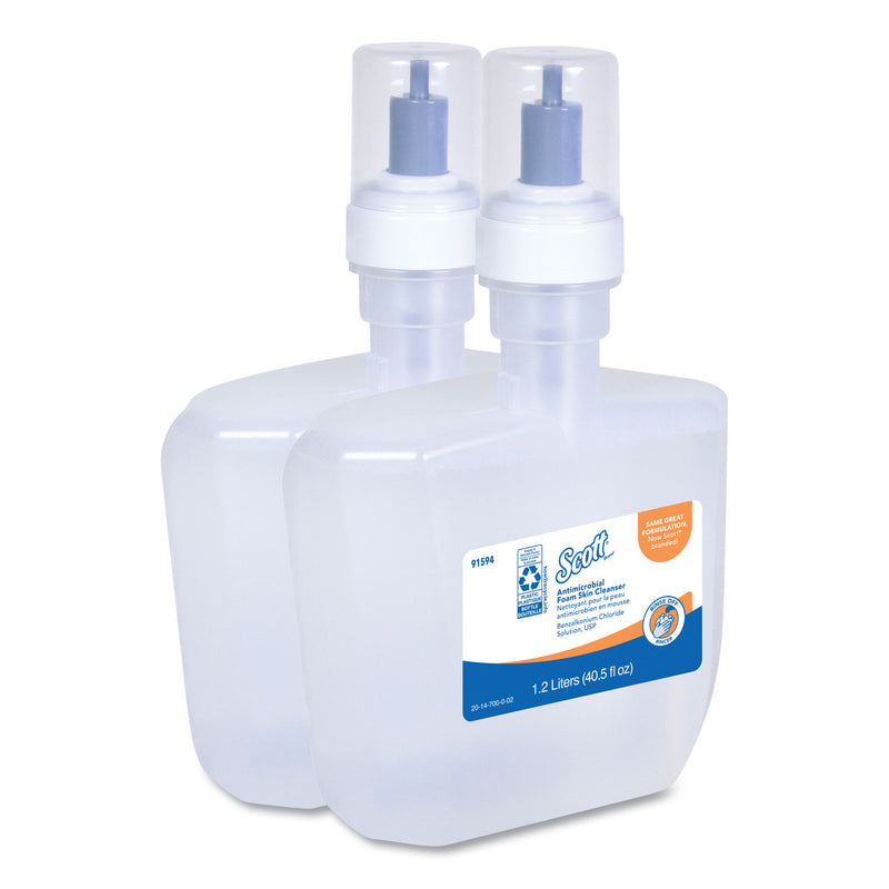 Scott Control Antimicrobial Foam Skin Cleanser, Fresh Scent, 1,200 mL, 2/Carton
