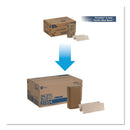 Georgia Pacific Pacific Blue Basic M-Fold Paper Towels, 9.2 x 9.4, Brown, 250/Pack, 16 Packs/Carton