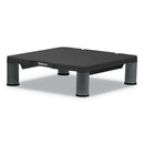Fellowes Standard Monitor Riser, 13.38" x 13.63" x 2" to 4", Graphite, Supports 60 lbs