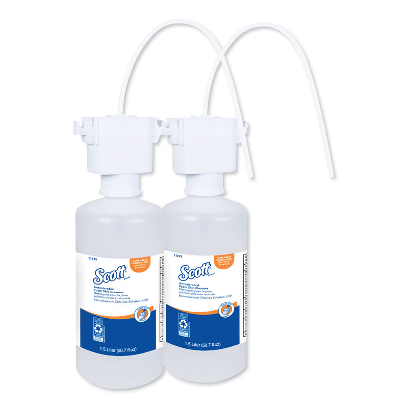 Scott Control Antimicrobial Foam Skin Cleanser, Unscented, 1,500 mL Refill, 2/Carton