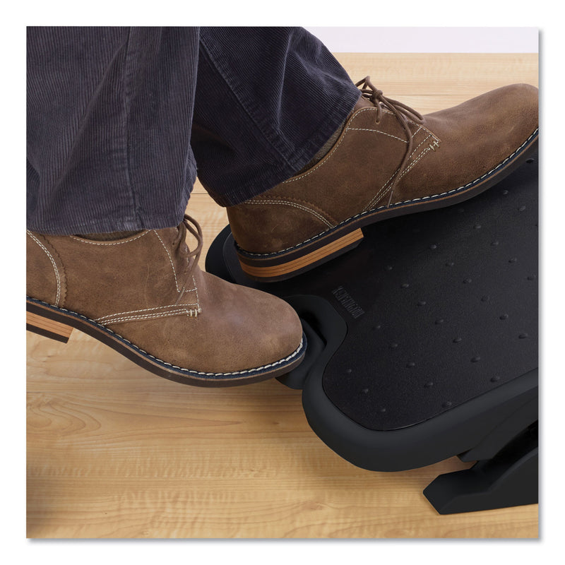 Kensington SoleMate Plus Adjustable Footrest with SmartFit System, 21.9w x 3.7d x 14.2h, Black