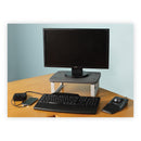 Kensington SmartFit Monitor Stand Plus, 16.2" x 2.2" x 3" to 6", Black, Supports 80 lbs