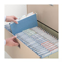 Smead TUFF Hanging Folders with Easy Slide Tab, Letter Size, 1/3-Cut Tabs, Blue, 18/Box