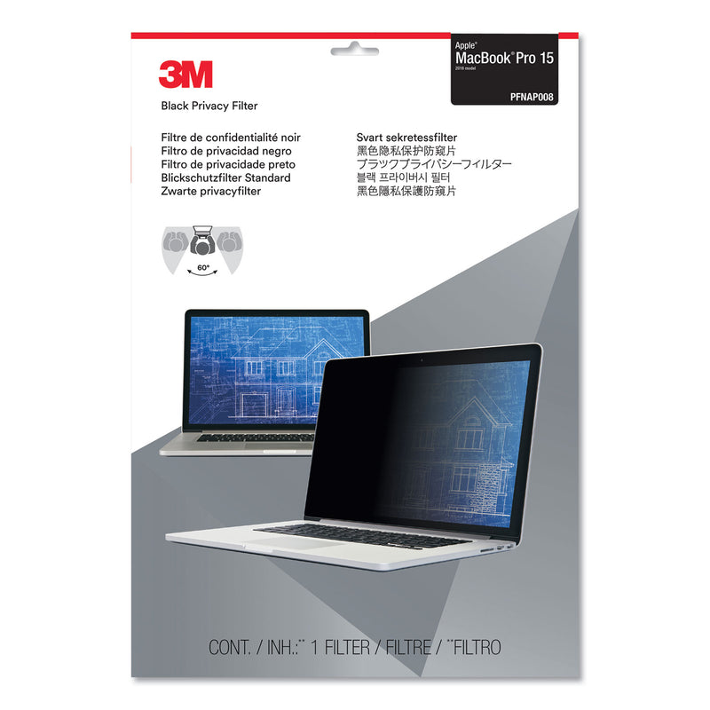 3M Frameless Blackout Privacy Filter for 15.4" Widescreen MacBook Pro, 16:10 Aspect Ratio
