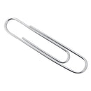 ACCO Recycled Paper Clips, Jumbo, Smooth, Silver, 100 Clips/Box, 10 Boxes/Pack