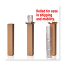 deflecto EconoMat Occasional Use Chair Mat, Low Pile Carpet, Roll, 36 x 48, Lipped, Clear