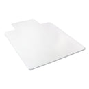 deflecto EconoMat Occasional Use Chair Mat, Low Pile Carpet, Roll, 36 x 48, Lipped, Clear
