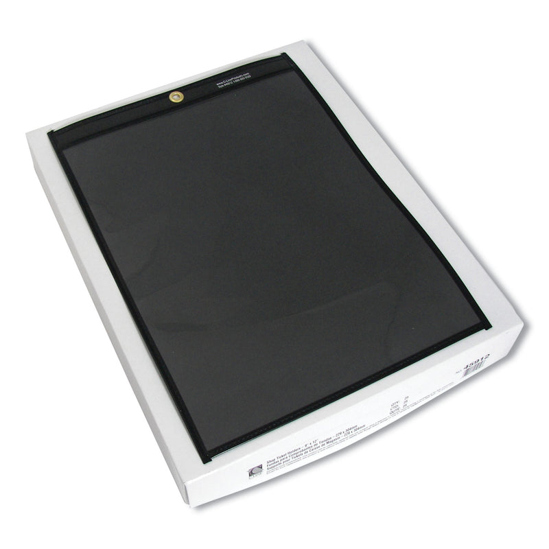 C-Line Shop Ticket Holders, Stitched, One Side Clear, 75 Sheets, 9 x 12, 25/Box