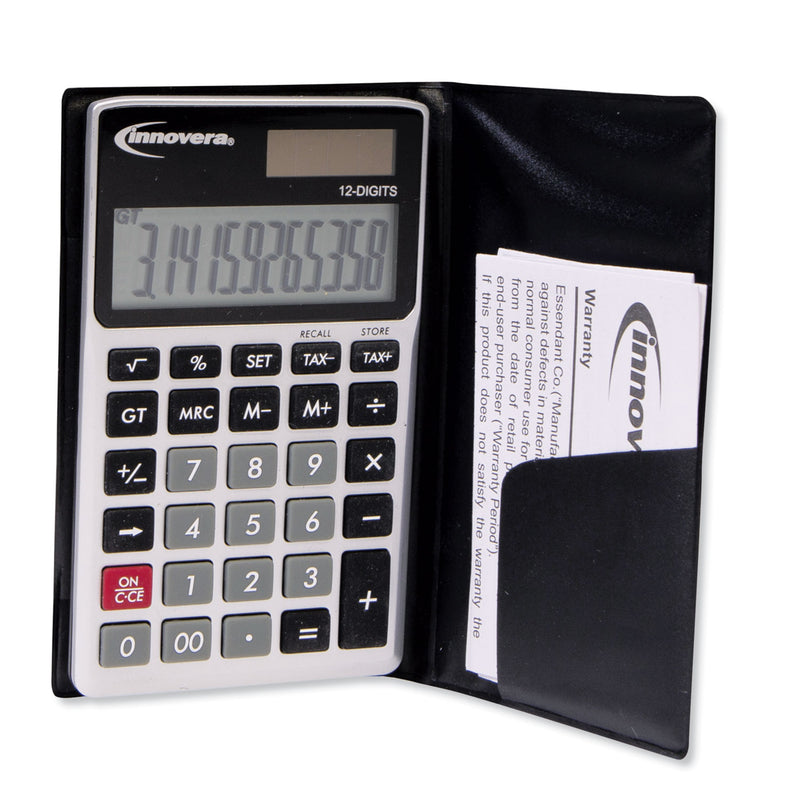 Innovera 15922 Pocket Calculator, 12-Digit LCD