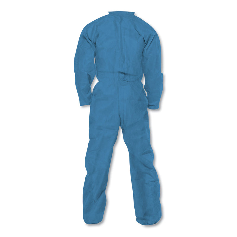 KleenGuard A20 Breathable Particle Protection Coveralls, Large, Blue, 24/Carton
