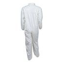 KleenGuard A40 Elastic-Cuff and Ankles Coveralls, 3X-Large, White, 25/Carton