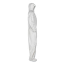 KleenGuard A20 Elastic Back and Ankle Hood and Boot Coveralls, X-Large, White, 24/Carton